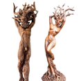 thumbnail image 3 of Figurine de Statue de Jardin en Résine, Sculpture Extérieure Finie à la Main avec une Image Vive, Résistante aux Intempéries, Parfaite pour le Jardin Ou la Décoration Intérieure, 3 of 7