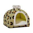 thumbnail image 2 of Cat House Cat Bed Furniture Kennel Sleeping Washable for Cats or Small Dogs Soft Green S, 2 of 9