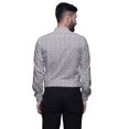 thumbnail image 2 of BESTMAN Long Sleeve Formal Shirt For Men Printed Button Down Cotton Men Shirts, 2 of 5