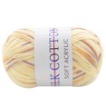 thumbnail image 2 of Trayknick 1 Roll 3 Strands Knitted Yarn DIY Breathable Hand Crocheting Variegated Yarn Thread Needlework Tool for Socks O, 2 of 13