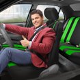 thumbnail image 2 of FH Group Universal Fit Striped Cloth Car Seat Covers Full Set Airbag Compatible for Auto SUV Van, 2 of 10