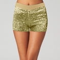 thumbnail image 2 of Women Sequins Shorts Disco Hot Pants Shiny Glitter Jazz Mini Short Stretch Dance, 2 of 5