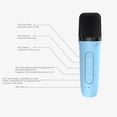 thumbnail image 4 of RXIRUCGD Haut-Parleur Bluetooth Portable avec Ensemble de Microphone, Haut-Parleur Bluetooth Rétro avec Machine de Karaoké pour la Maison, Micros de Karaoké Portatifs à Main Machine de Haut-Parleur pour Enfants et Adultes Fête à la Maison Anniversaire, 4 of 6
