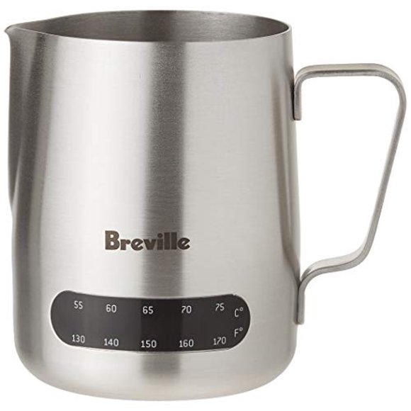 Breville Stainless Steel Temp Control Milk Jug, 16oz. Capacity, BES003XL