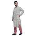 thumbnail image 2 of Atasi Kurta Imprimé de Designer pour Garçons Ensemble Kurta Pyjama Décontracté Vêtements Ethniques d'Été, 2 of 5