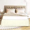 thumbnail image 1 of PiccoCasa Bed Skirt Double Brushed Microfiber with Dust Ruffle, Queen Cream, 1 of 8