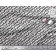 thumbnail image 3 of Soimoi Gray Japan Crepe Satin Fabric Stripe & Triangle Geometric Decor Fabric Printed Yard 42 Inch Wide, 3 of 5
