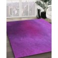 thumbnail image 3 of Ahgly Tapis d'Intérieur Lavable en Machine Carré Transitionnel Violet Cramoisi, 6 Pieds Carré, 3 of 7