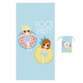 thumbnail image 1 of CSChome Towel Hidden Buckle Design Portable Kids Bath Towel Superfine Fiber Cartoon, 1 of 6