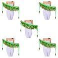 thumbnail image 3 of Transemion Wide Application Belly Dance Sequined Waist Versatile And Stylish Waist dark green 5Set, 3 of 6