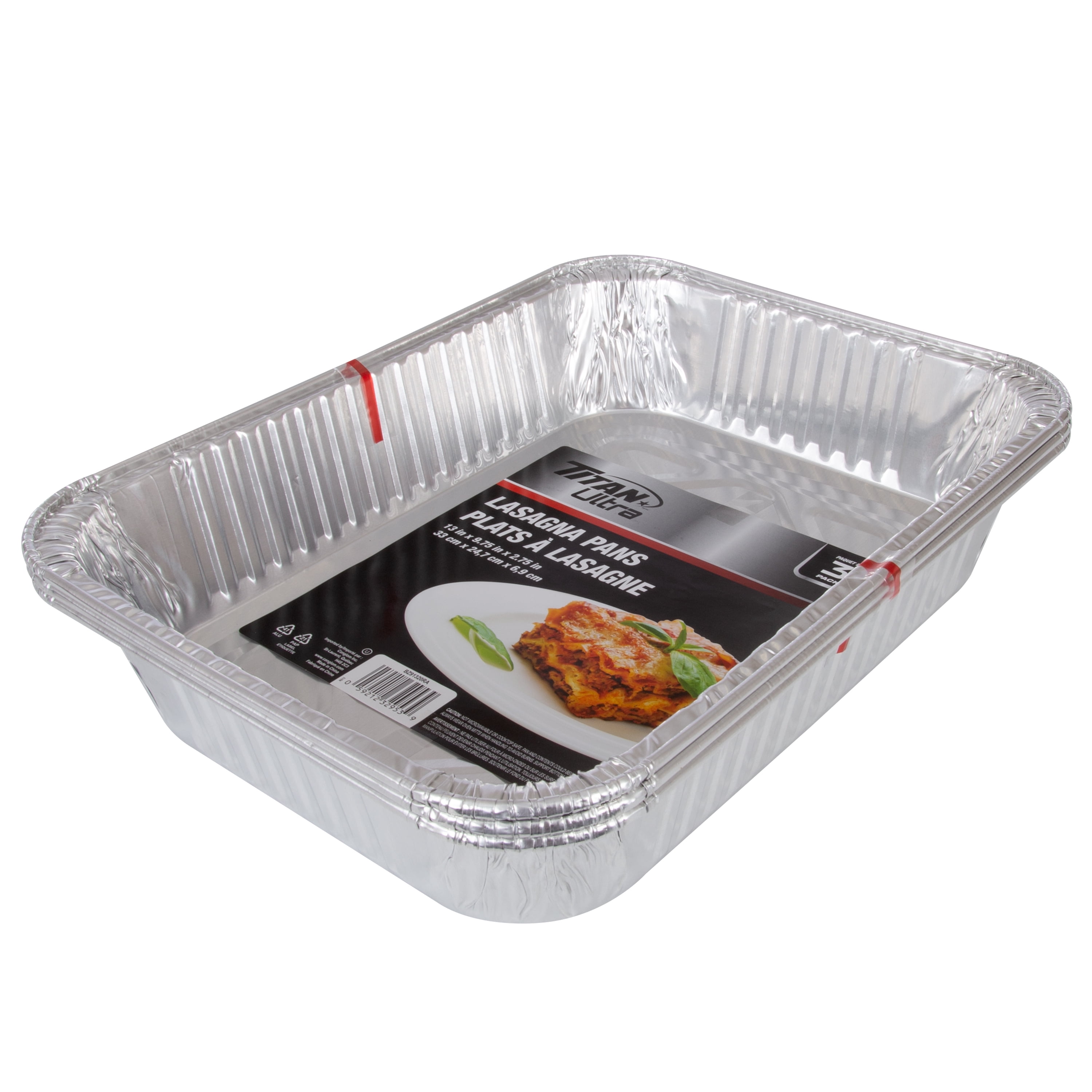 TITAN Ultra Aluminium Lasagna Pan, 3 Count