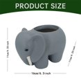 thumbnail image 3 of Flowerpots with Dish Ceramic, 3D Printed Elephant Flower Pot Plant Flower Pot Elephant Flower Pot Succulent Pot Indoor Animal Flower Pot with Hole Gift Table Plant Decoration, Flower Pots, 3 of 9
