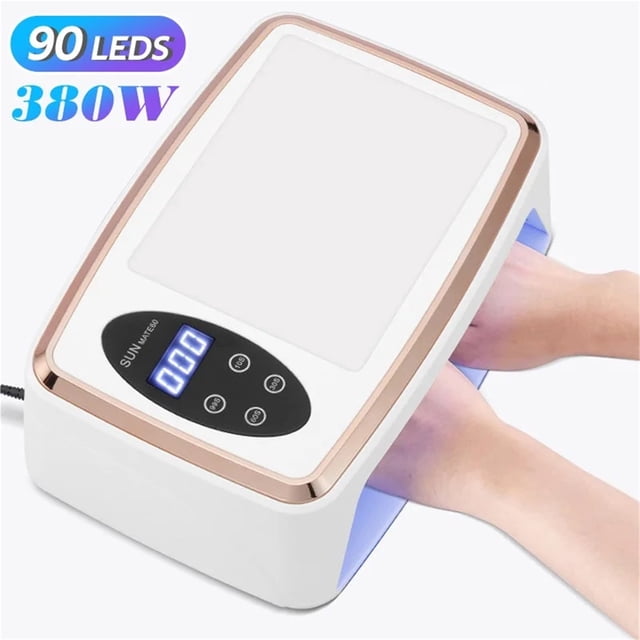 480W UV LED Lamp For Nails 108 LEDs Nail Dryer With Red Light Mode Large Space Manicure Lamp 4 Timer ,High Power