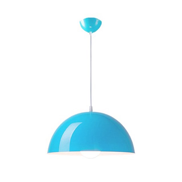 Glossy Dome Colorful Pendant Light Fixture, Minimalism Semicircle Metal Aluminum Pendant Lamp, Retro Ceiling Pendant Light, Pendant Lighting for Kitchen Island Dining Room Table