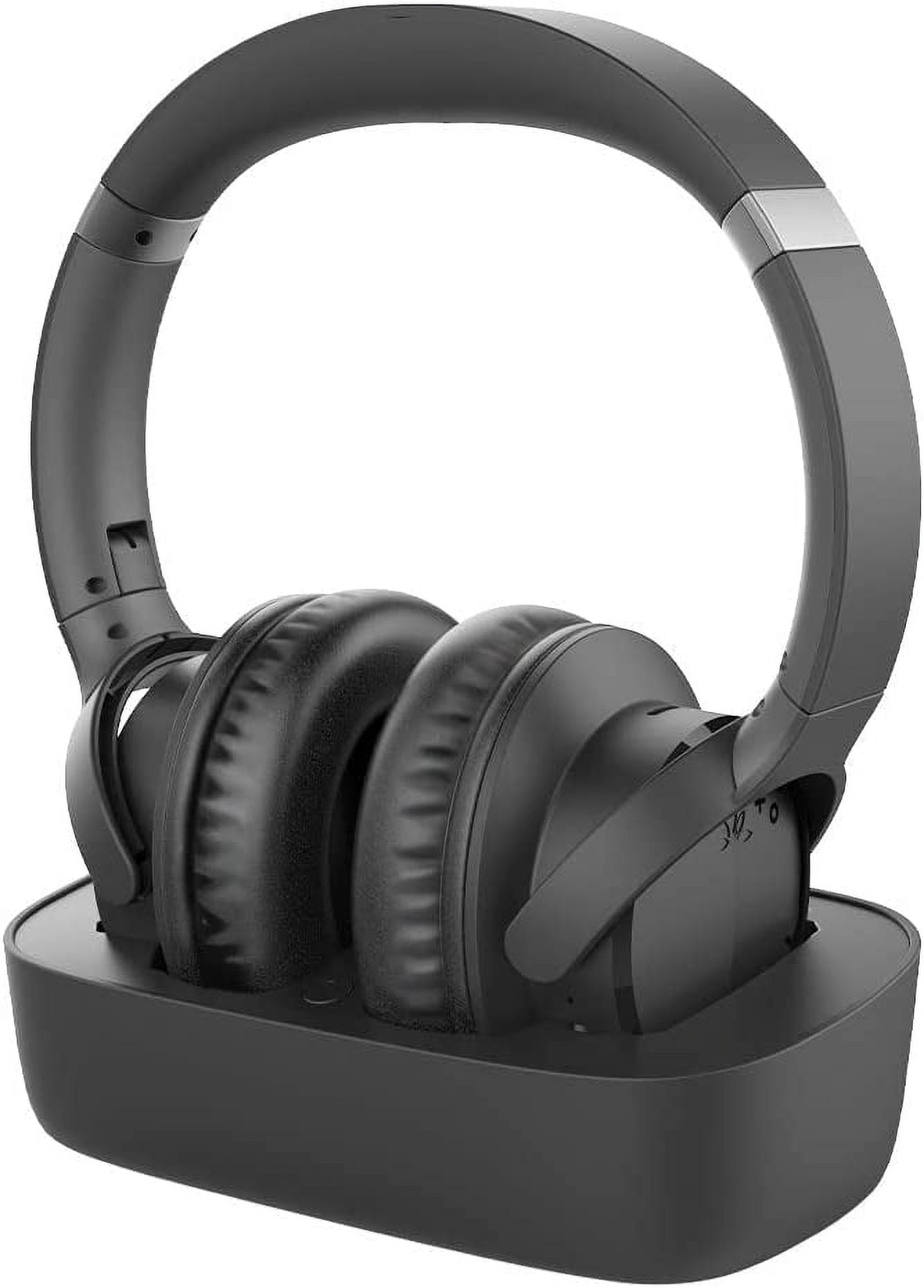 Avantree Ensemble Wireless Headphones for TV Watching w/Bluetooth 5.0 Transmitter & Charging Dock (Digital Optical AUX RCA), Over Ear Headset for Seniors, 35 Hrs Audio Playtime, Plug n Play, No Delay