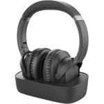Avantree Ensemble Wireless Headphones for TV Watching w/Bluetooth 5.0 Transmitter & Charging Dock (Digital Optical AUX RCA), Over Ear Headset for Seniors, 35 Hrs Audio Playtime, Plug n Play, No Delay