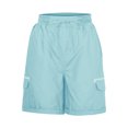 thumbnail image 4 of Innerwin Shorts Summer Casual Ladies Cargo Work Short Stretch Linen Light Blue M, 4 of 7