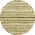 thumbnail image 1 of Ahgly Company Indoor Round Abstract Brown Gold Oriental Area Rugs, 6' Round, 1 of 6