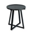 thumbnail image 1 of ITY International - Table d'Appoint Ronde en MDF, 17,7 Po x 22 Po, Noir, 1 of 3