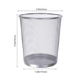 thumbnail image 3 of Dvkptbk Garbage Can Metal Meshround Garbage Can Trash Can Garbage Can Wastebaskets for Bathroom Bedroom Office Kitchen Small Space Living Trash Bin Home Essentials, 3 of 6