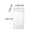 thumbnail image 2 of Bigersell Food Storage Container with Lids Airtight Plastic Canister for Cereal, Pasta, Flour & Sugar Kitchen Stackable Food Storage Buckets Kitchen Pantry Organizers and Storage White C, 2 of 2