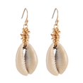 thumbnail image 3 of Boho Irrégulière Coquillage Naturel Conque Dangle Boucles d'Oreilles Plage Mode Bijoux, 3 of 3