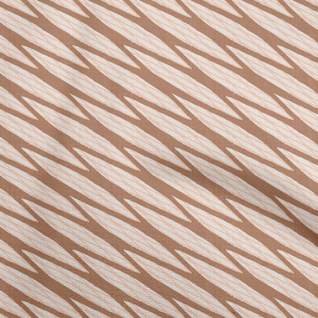 oneOone Viscose Jersey Brown Fabric Abstract Stripe Sewing Craft Projects Fabric Prints By Yard 60 Inch Wide