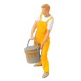 thumbnail image 4 of Wweixi 1/87 Diorama Graffiti Figure Characters Resin People Train Layout Yellow 5Set, 4 of 6