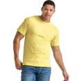 thumbnail image 1 of Hanes T-Shirt en Coton à Manches Courtes pour Hommes, 3TG, Jaune, 1 of 1