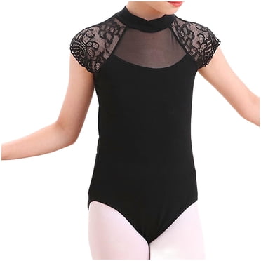 Summer Savings Clearance 2025 Bovxnpu One-piece Gymnastics Leotards for Girls, Toddler Kids Dance Outfits, Children's Solid Color Short Sleeved Round Neck Dance Suit Girls' Jumpsuit 9-10 Years