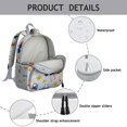 thumbnail image 4 of Fire Truck and Excavator Students Backpack - Lightweight Construction Vehicle Design, Water-Resistant, Adjustable Straps for School Use, 4 of 6