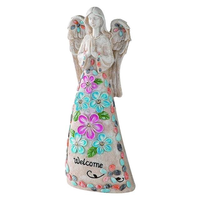 Outdoor Lights Solar Powered Decorative Outdoor Gardening Angel Wing Light Resin Handicraft Ornaments Solar Lights Outdoor Garden Decorative Decorative Solar Lights Outdoor Garden