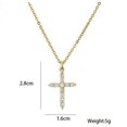 thumbnail image 2 of EcoNesxp Silver Small Medium Large Cross Necklace with Cross Pendant Jesus, 2 of 5