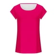 thumbnail image 5 of Timegard Tank Tops for Women Cap Sleeve Round Neck Solid Color Basic Tee Casual Tunic Tops for Leggings, 5 of 5