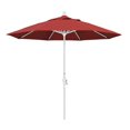 thumbnail image 1 of California Umbrella GSCU908170-F13 Parasol de Marché en Aluminium 9 Pieds Inclinaison du Collier - Blanc Mat-Oléfine-Rouge, 1 of 4
