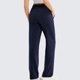 thumbnail image 4 of Womens Sweat Pants, Fashion Casual Solid Color Waist Sweatpants with Side Pockets, 4 of 7