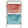 thumbnail image 4 of neatfreak! kids 2-Tier Rolling Storage Cart, plastic, 4 of 10