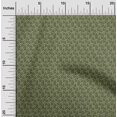 thumbnail image 1 of oneOone Silk Tabby Fabric Leaves & Floral Block Printed Craft Fabric BTY 42 Inch Wide, 1 of 5