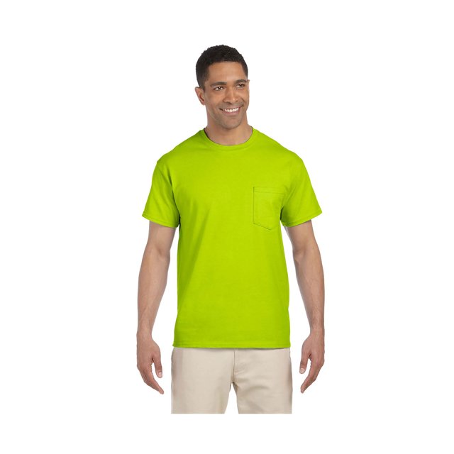 Gildan Men's Collar Double Needle Pocket Knit T-Shirt, Style G2300