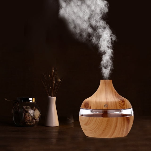 Ultimate Aromatherapy Diffuser & Essential Oil Set - Ultrasonic Diffuser & Top 10 Essential Oils - 300ml Diffuser with 4 Timer & 7 Ambient Light Settings - Therapeutic Grade Essential Oils - Lavender