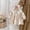 Orange, variant on Girls Party Dress for Daily Playwear - Floral Print Autumn Gown for Babies Toddlers and Kids with Elegant Ruffled Sleeves