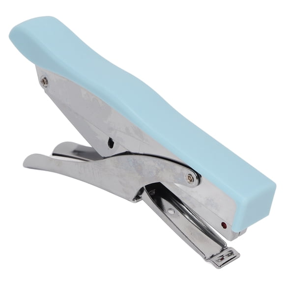 Hand Held Stapler, Compact Portable Small Stapler Practical Ergonomic for Home Blue,Pink