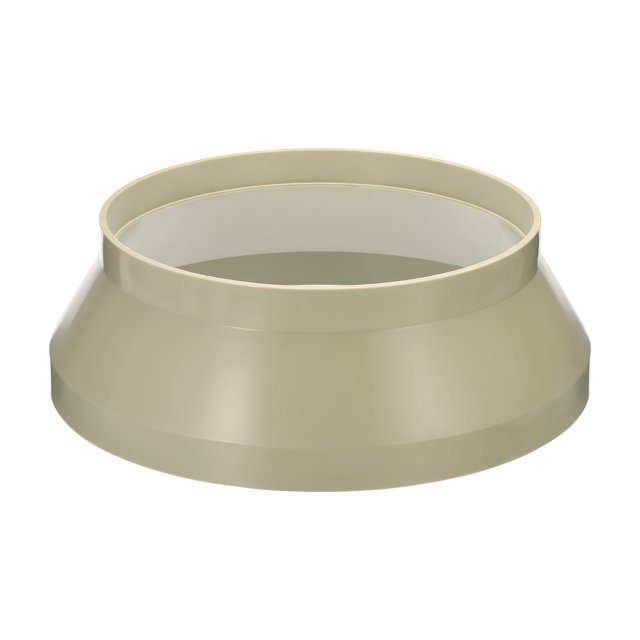 Unique Bargains 12' to 10' Duct Reducer Connector Ventilation Tube Increaser Adapter Beige