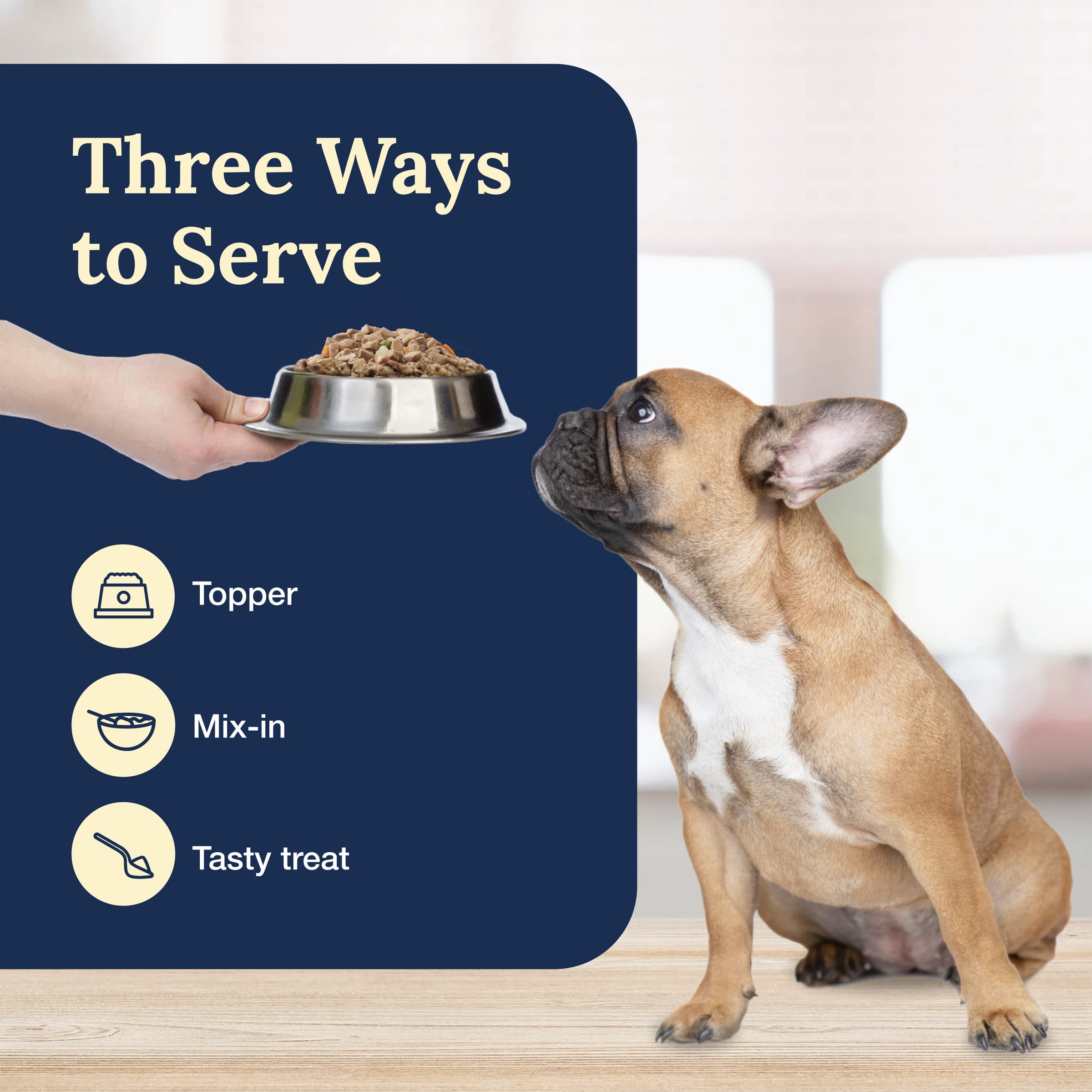 Blue Buffalo Tempting Toppers Assortiment de Nourriture Humide Naturelle pour Chiens, Poulet et Bœuf