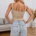 thumbnail image 3 of Women's Sleeveless Layering Tank Top for Everyday Wear Casual Summer Basic Stretch Fit Inner Layering, 3 of 5