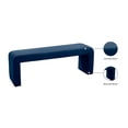thumbnail image 4 of Bowery Hill Contemporary Upholstered Velvet Bench in Navy Finish, 4 of 5
