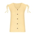 thumbnail image 4 of Cameland Débardeur à Encolure en U d'Été pour Femme, Mode, Uni, Décontracté, Style Caverne, Sans Manches, 4 of 6