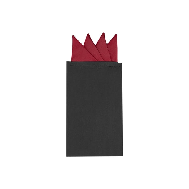 INSPIRE CHIC Men's Halloween Pocket Squares Pre Folded Triangles On Card Suit Handkerchief Wine Red One Size