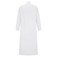 thumbnail image 3 of Gspmoly Mens Tshirts, Men'S Casual Solid Ethnic Style Button Muslim Robe Long Sleeved Standing Neck Summer Tops Deals, 3 of 8