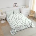 thumbnail image 4 of YST Ensemble de Couette Réversible de Noël Format Grand Lit, Ensemble de Literie Vert Canne de Bonbon de Noël pour Enfants Garçons Filles Adultes, Ensembles de Couette de Literie des Fêtes d'Hiver, Insert de Couette de Noël, Vert Blanc, 4 of 7